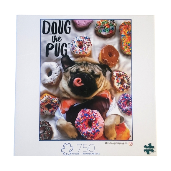 Doug The Pug - Donut Doug - Buffalo Games - 750 Piece Puzzle - Picture 1 of 5